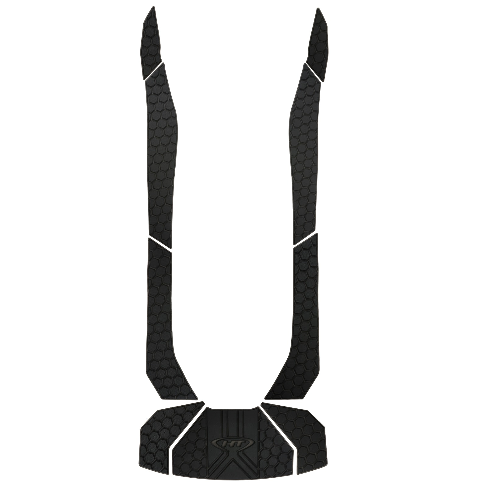 PR621 traction pad set — black hexagonal pattern, e-commerce product photography