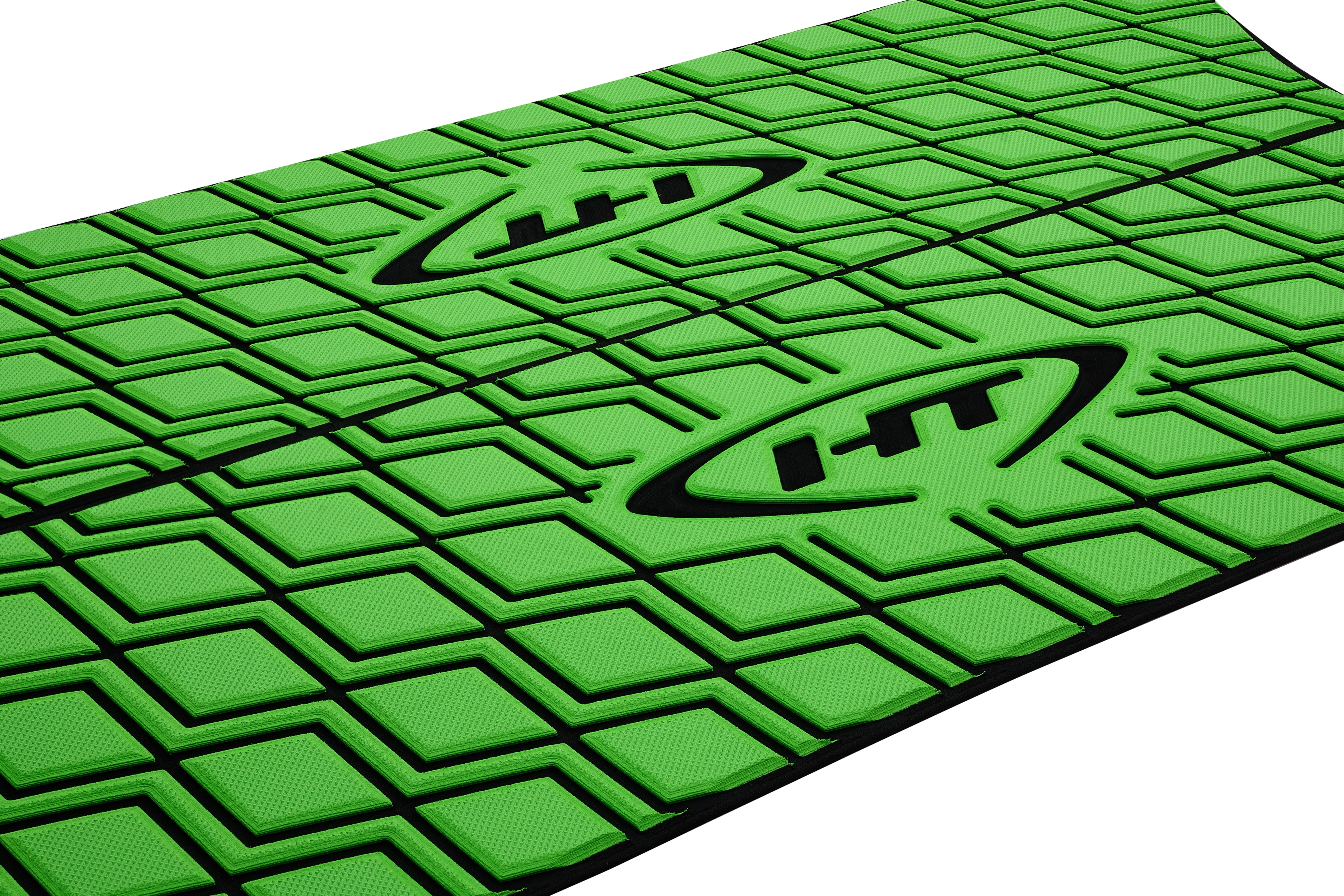 PR20 Razor traction pad — green and black colorway, e-commerce product photography